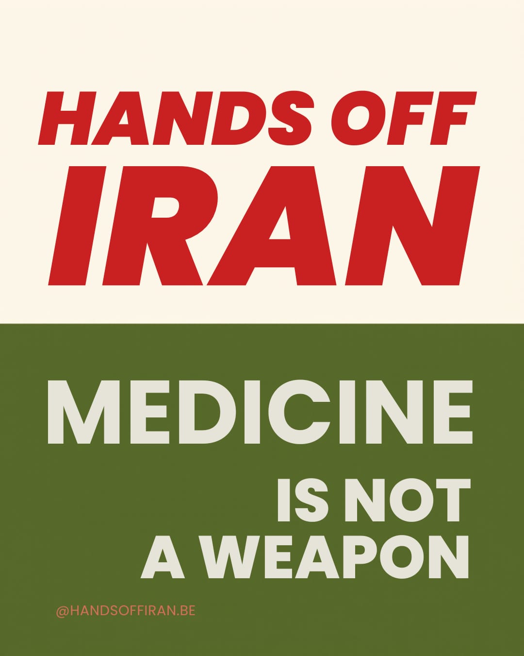 Stop the bombing on Iran